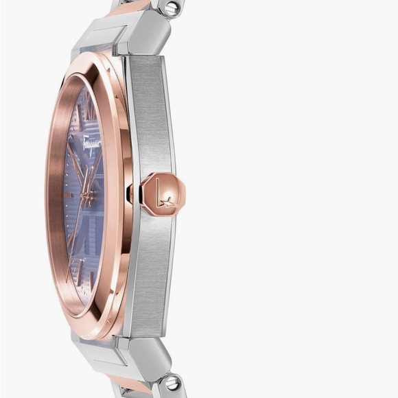 Ferragamo Watch Rose Gold & Silver with Vega Pair Bracelet 40mm - Picture 2 of 3